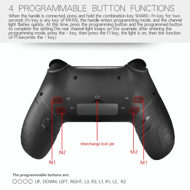 Manette sans fil compatible PS4, PS3 et PC