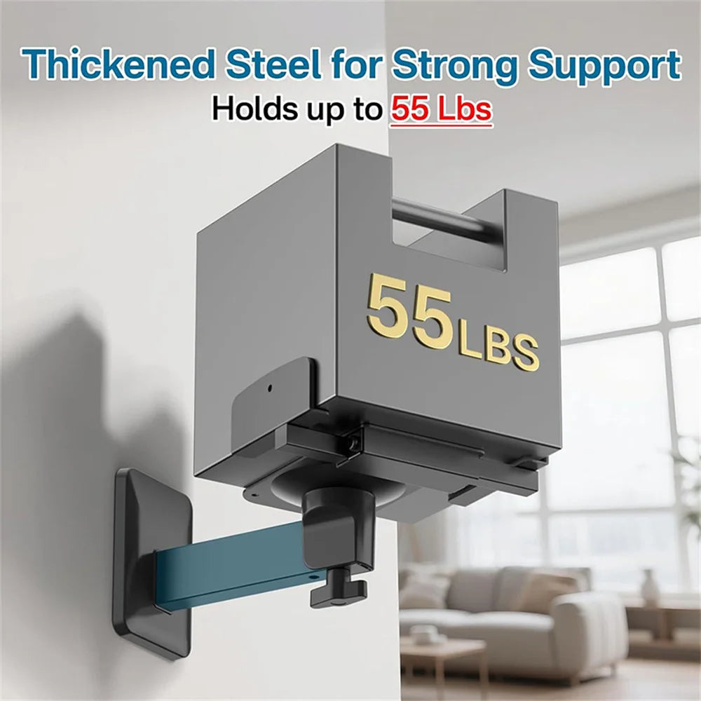 Double Clamp Speaker Wall Mount Surround Sound HIFI Adjustable Angles Wall Bracket For JBL Rack Holder Stand Speaker Accessories