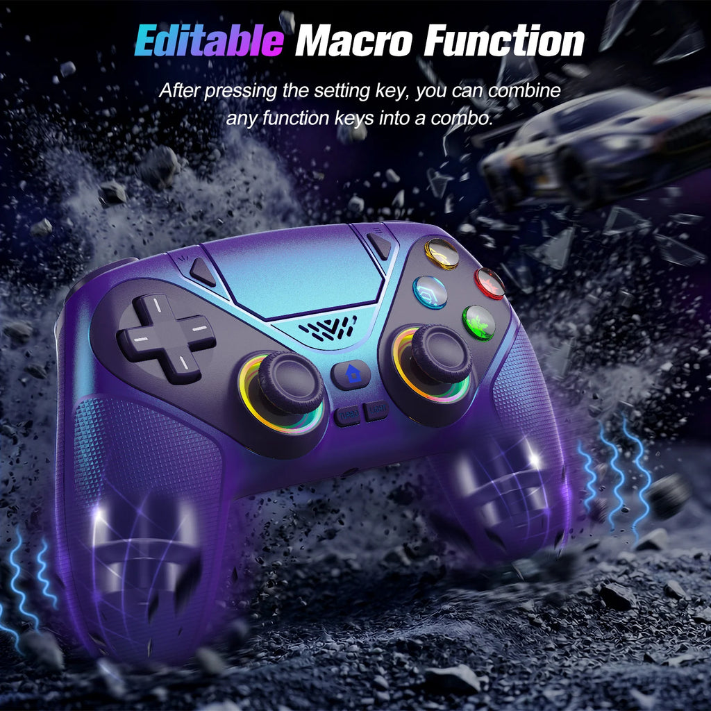 RGB Wireless Gamepad,For Playstation 5/PS5 Controller,With Turbo Dual Sense Vibrate Programming 3D Gaming Controller Console