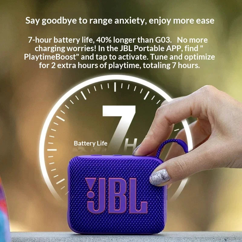 JBL GO4 IP67 Waterproof Bluetooth Speaker Ultra-Compact Portable Travel Audio Player
