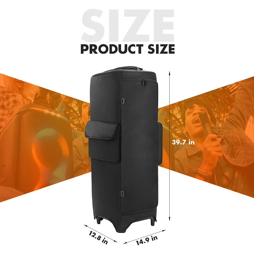 Padded Speaker Protective Cover Case Waterproof Double-Sided Speaker Storage Bag for JBL PARTYBOX 1000/710/520/320/310/120/110