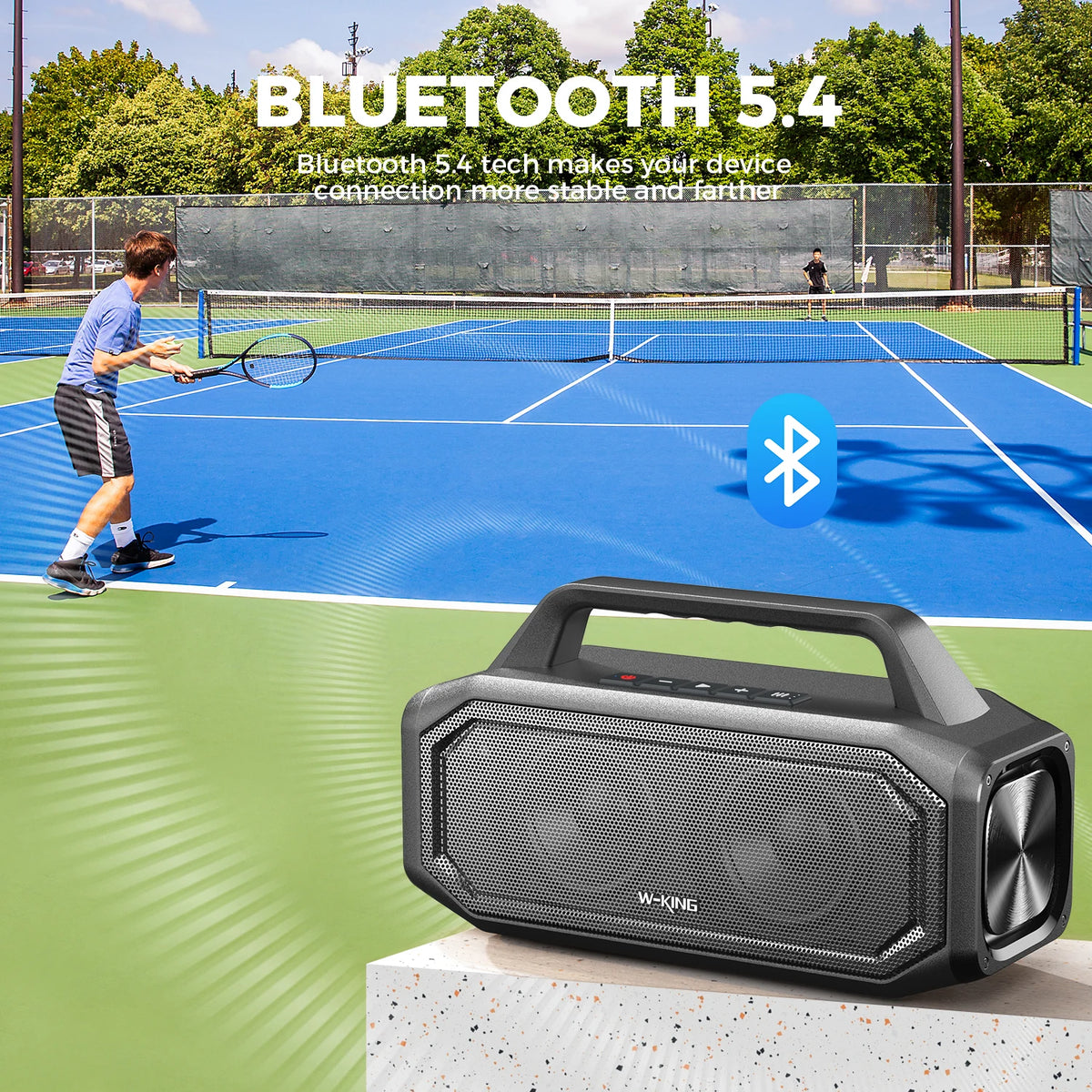 Enceinte Bluetooth portable W-KING BT261-2, 80 W