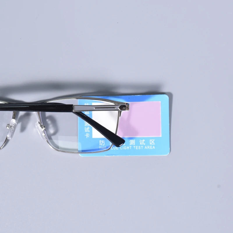 Fashion Large Frame Square Reading Glasses Double Color Prescription Eyeglasses For Men With Spring Hinge +125+175+225+275