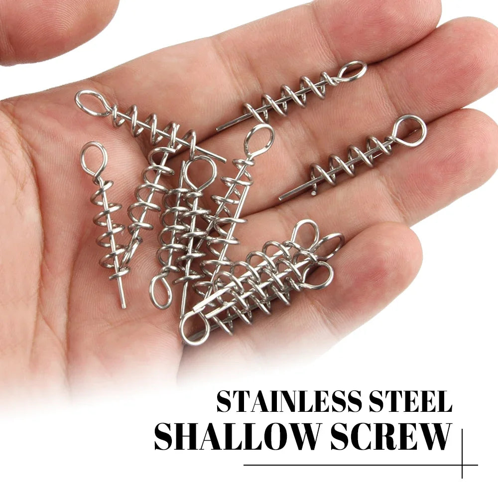 Spinpoler Corkscrew Stinger Rig Hook Double Sharp Treble Pike Bass Fishhook High-Carbon Steel For Soft Lure Fishing Equipment