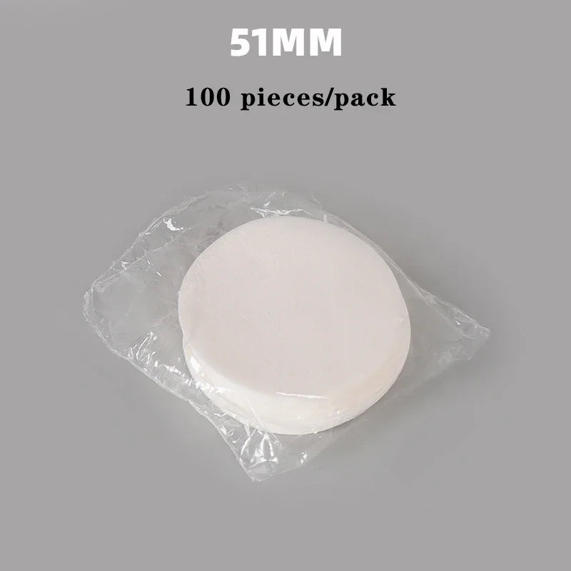 51/53/58mm Universal Coffee Filter Paper Handle Secondary Water Separation Filter Paper Concentrated Round Coffee Filter Paper
