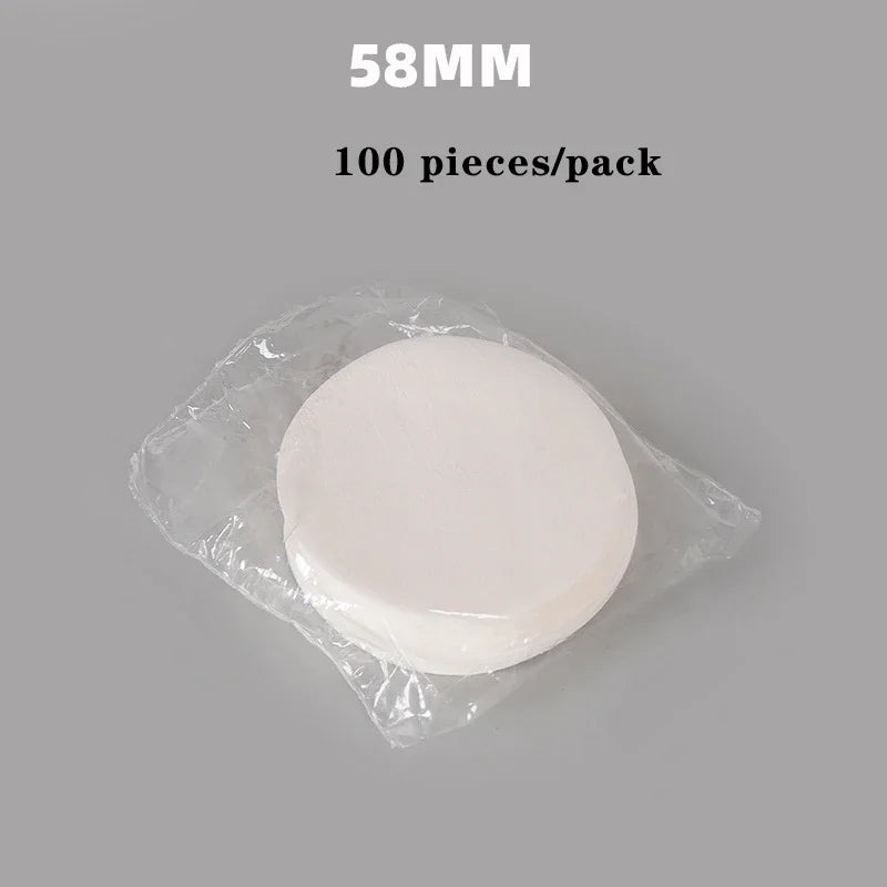 51/53/58mm Universal Coffee Filter Paper Handle Secondary Water Separation Filter Paper Concentrated Round Coffee Filter Paper