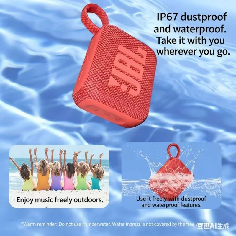 JBL GO 4 Music BRIC Outdoor Dustproof and Waterproof Audio Portable Mini Bluetooth Speaker