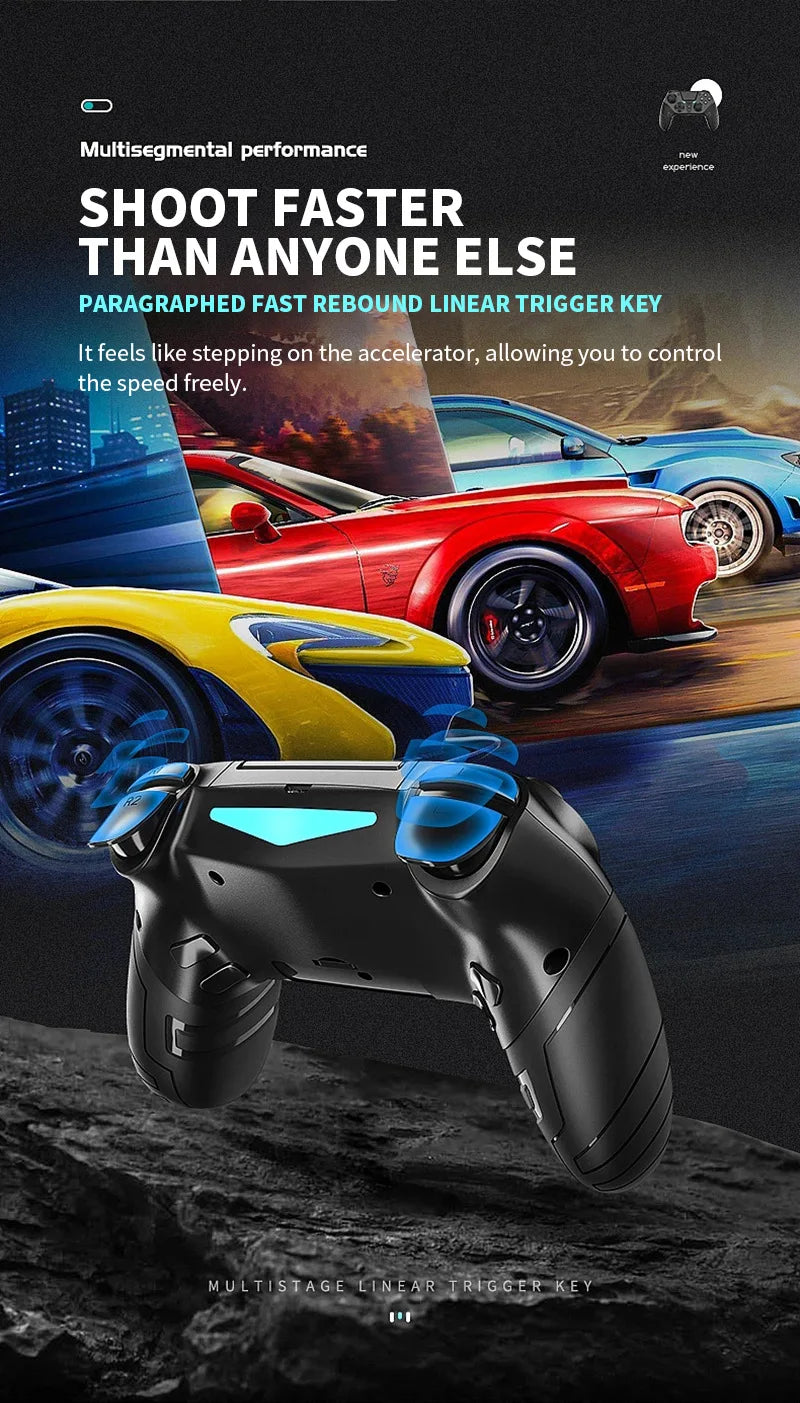 Controller For PS4 PS3 PS Playstation 4 3 PC Control Wireless Bluetooth Mobile Android TV Gamepad Gaming Game Pad Joystick Phone