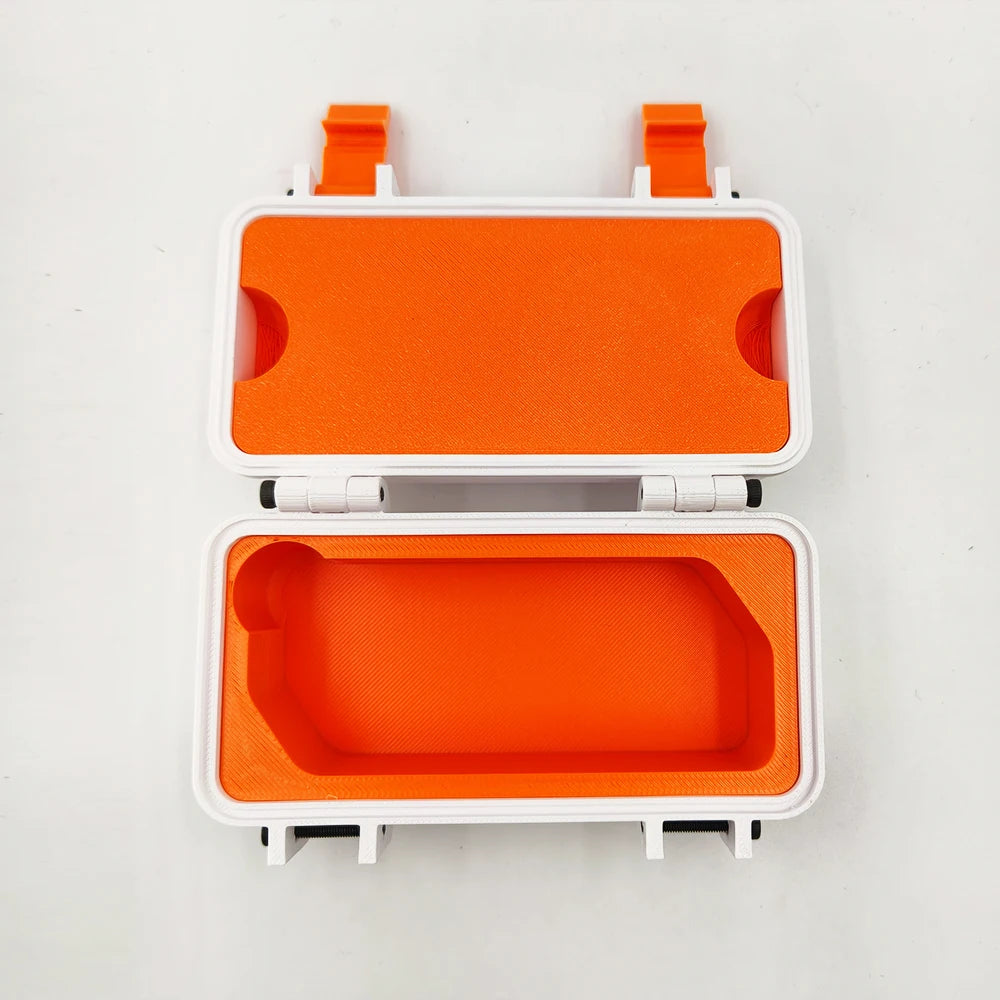 Flipper Zero Protective Case - 3D Printed PETG Storage Box with Cable Compartment, Shockproof/Dustproof Cover for Bare Device