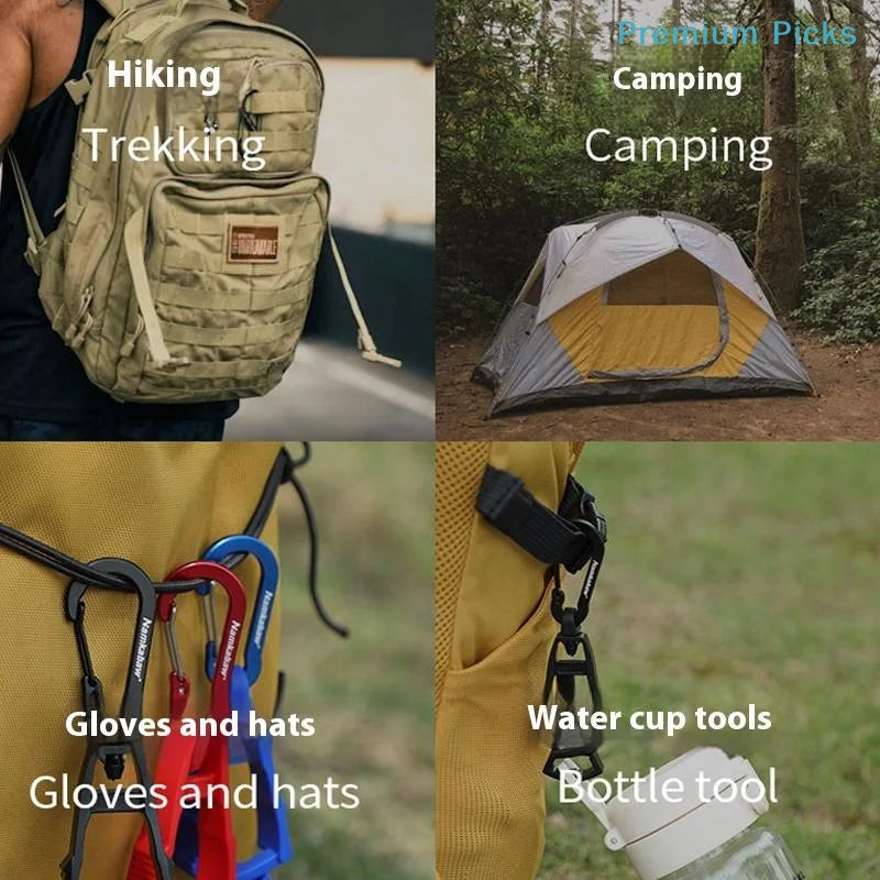 portable1Pc Multi-purpose Anti-drop Hook Work Gloves Holder Clip Keys Safety Clamp Camping Outdoor Glove Clip Tools