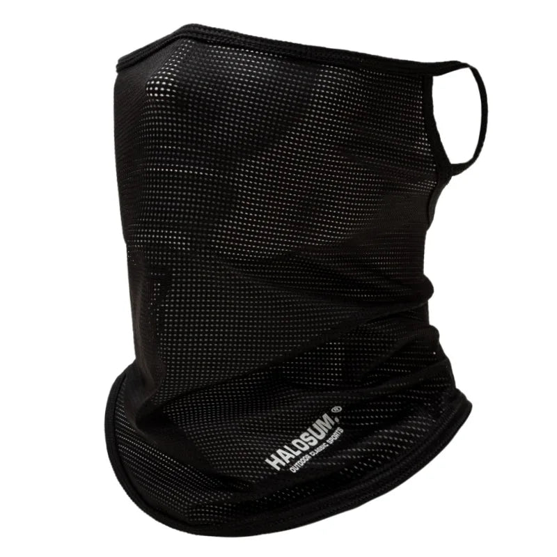 Ice Silk Sunscreen Mask Breathable Summer Cycling Headwear Moister Wicking Cooling Neck Gaiter Face Mask Cycling Face Cover