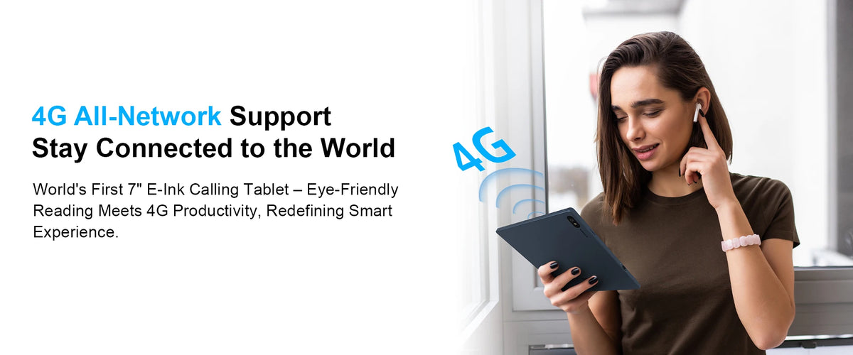 Bigme 7'' Electronic Book B7, Color E-Ink E-Book Reader, 300PPI, 8+128GB, Android14 Open System, E-Reader Tablet with 4G Calling