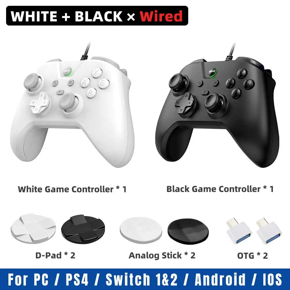 Wired Gaming Controller for PS4 Console PC Controls-No Lag. No Drops Dual Vibration Gamepad for Switch, iOS, Android