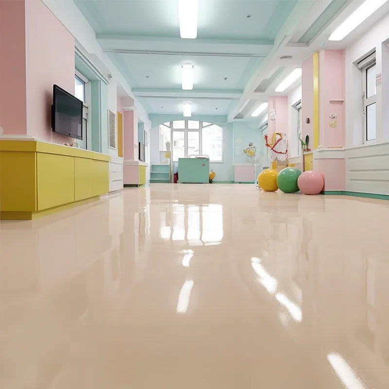 3-in-1 Water-Based Epoxy Floor Paint,Wear-Resistant Waterproof Top Coat for Concrete Floors,Factory & Workshop