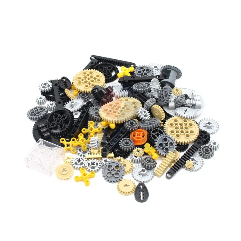 169Pcs High-Tech Parts Gear Transmission Building Bricks Blocks Set  DIY Technological Creativity Accessory Toy