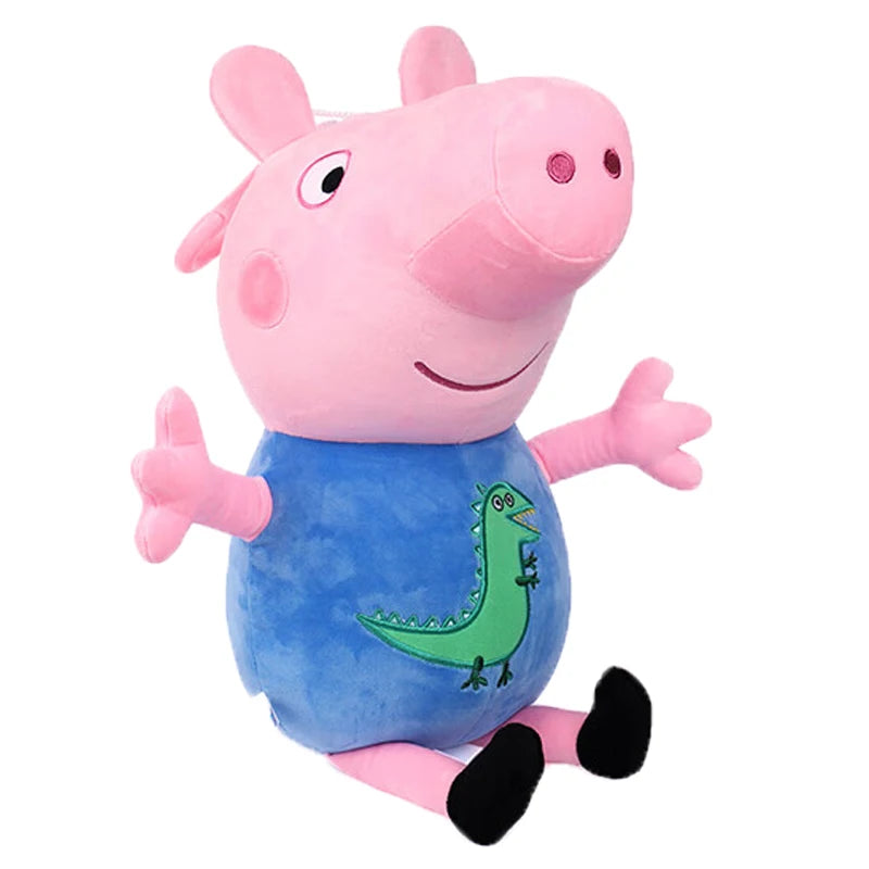 100% Genuine Peppa Pig 12-19cm Peppa George Evie Plush Toy Evy Cartoon Stuffed Animals Doll Children Birthday Christmas Gift