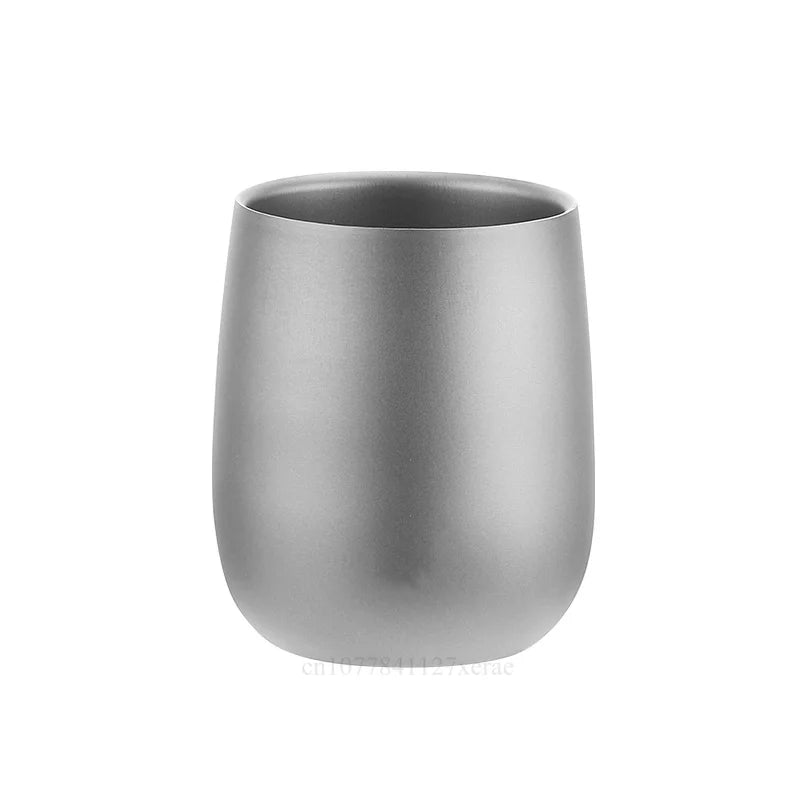 120ml/240ml Double-layer Titanium Cup Outdoor Insulated and Heat-resistant Cup Ultra Lightweight Portable Cup Camping Equipment