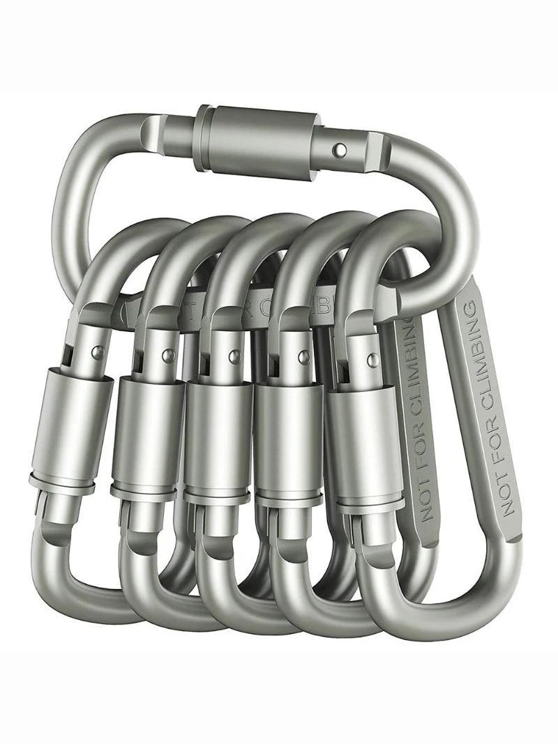 4-6PCS Carabiner Set For Key Camping Survival EDC Outdoor Keychain Clip Alloy Aluminum Tactical Caribiner Hook Karabiners