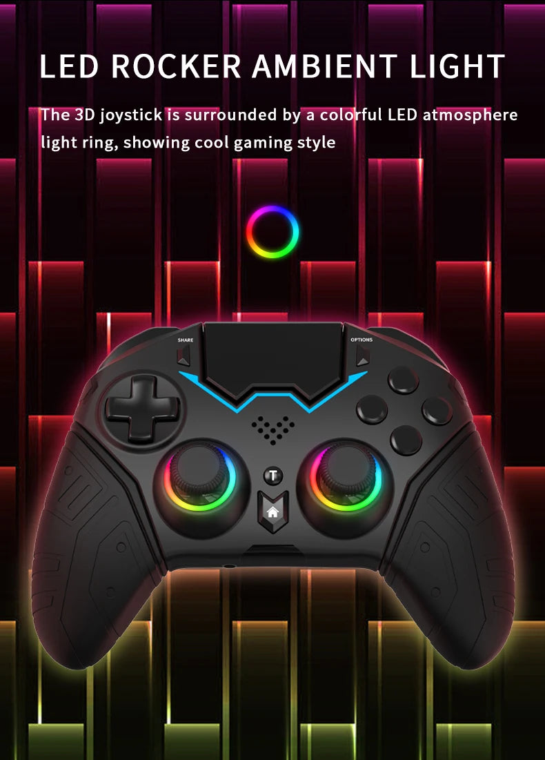Wireless Controller For PS4 PS3 PS Playstation 4 3 Mobile Phone PC Android TV Control Bluetooth Gamepad Game Pad Joystick Gaming