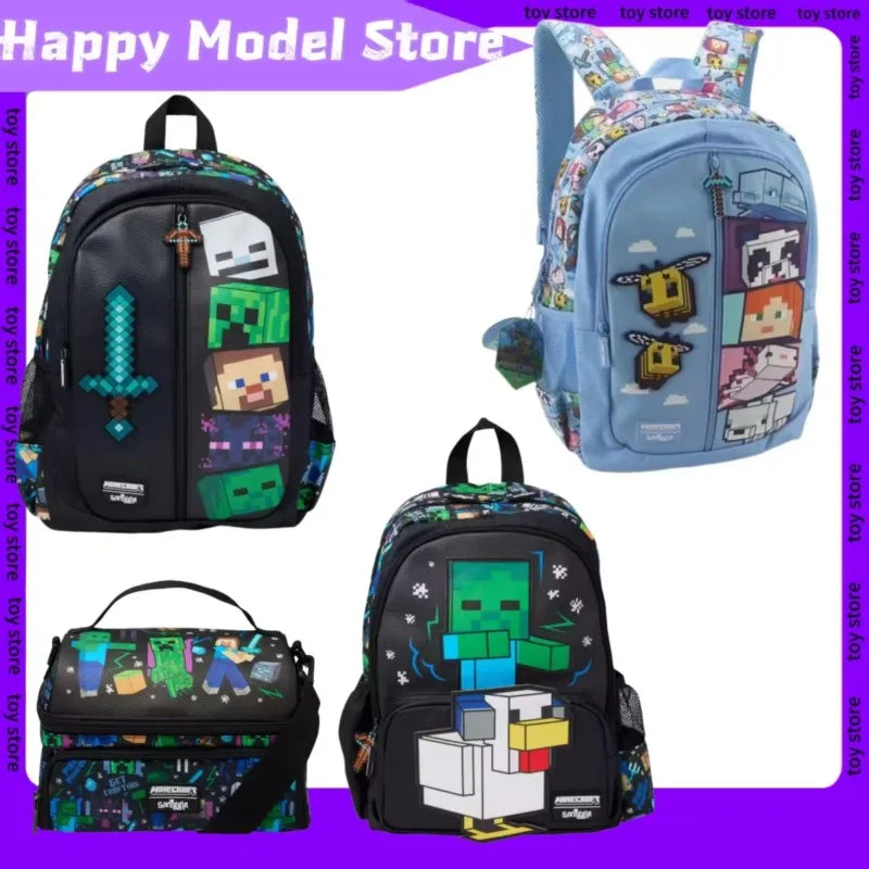 In Stock Shoulder Bag Student Schoolbag Large Capacity Cartoon Backpack With Side Pockets Insulated Bag Storage Bag Gift