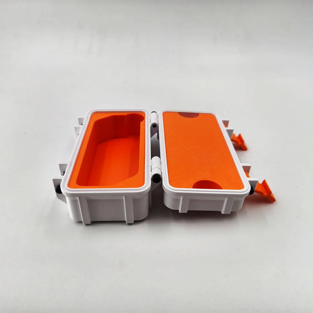 Flipper Zero Protective Case - 3D Printed PETG Storage Box with Cable Compartment, Shockproof/Dustproof Cover for Bare Device