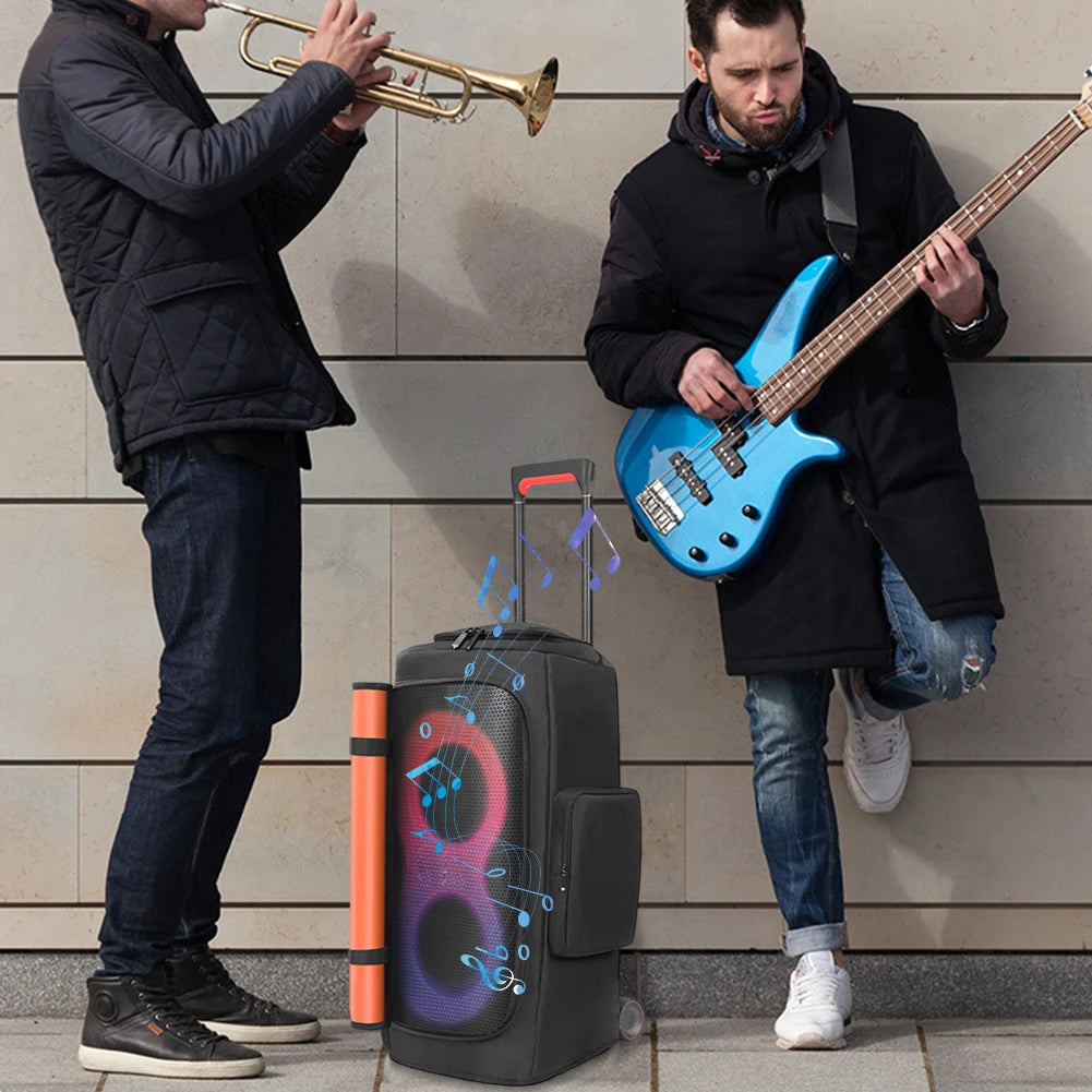Padded Speaker Protective Cover Case Waterproof Double-Sided Speaker Storage Bag for JBL PARTYBOX 1000/710/520/320/310/120/110