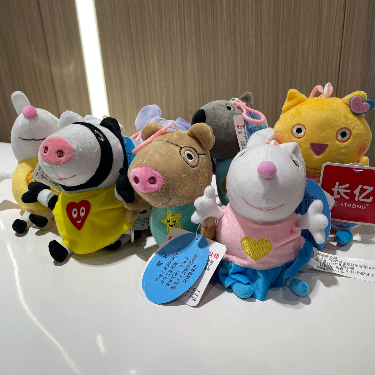 100% Genuine Peppa Pig 12-19cm Peppa George Evie Plush Toy Evy Cartoon Stuffed Animals Doll Children Birthday Christmas Gift
