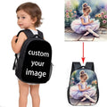 12 Inch Custom Children School Bags for 2-4 Years Old Boys Girls Kindergarten Backpack Baby Toddler Bags Kids Bookbag Gift