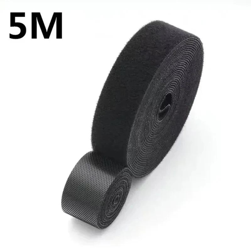 5M Hook and Loop Fastener Cable Organizer Cable Ties Wire Winder Keeper USB Cables Management Protector Earphone Mouse Cord Ties