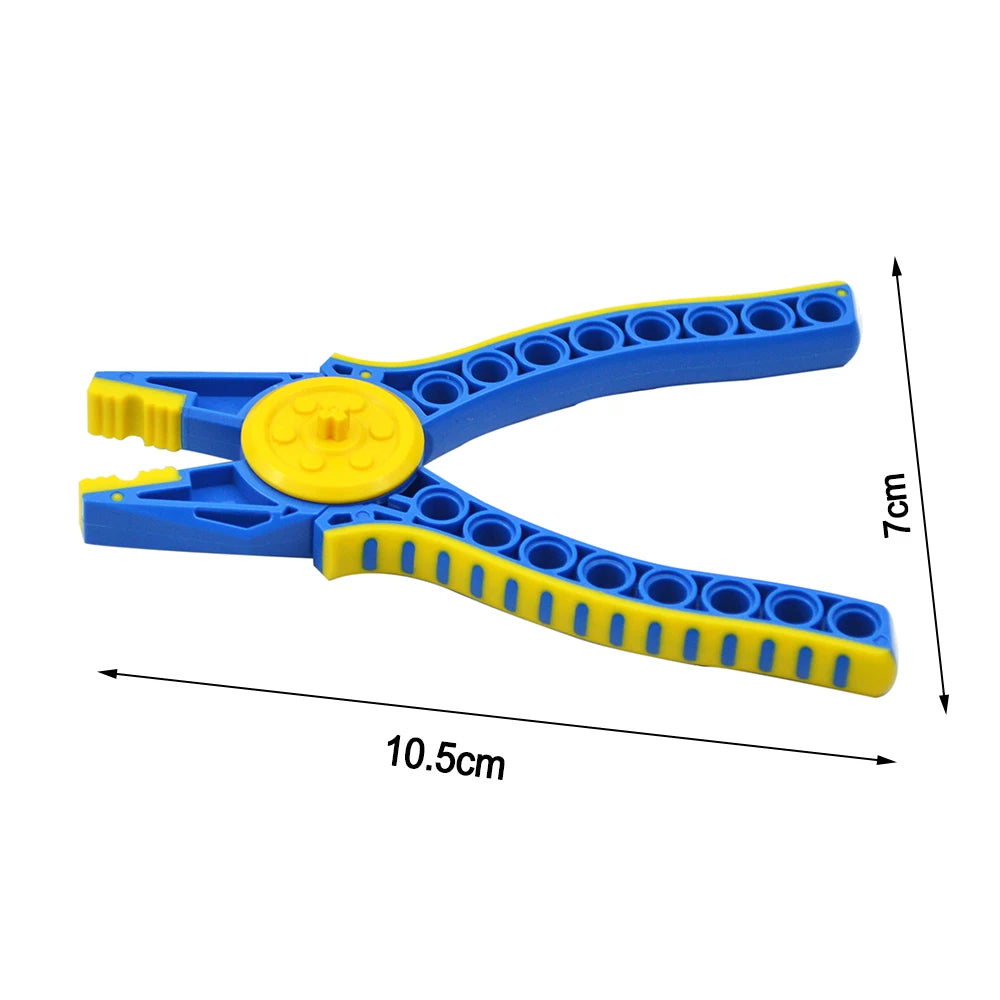 DIY high-tech assembly Brick Smart Building Block Tool Designer with high-tech Tool Technology Parts Hammer Plier Clip remover