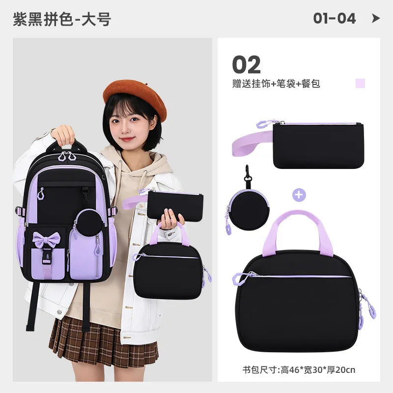 Primary School Bags For Girls Schoolbag Kawaii Lightweight Children School backpack Book Bag Travel Backpack Mochilas Gifts