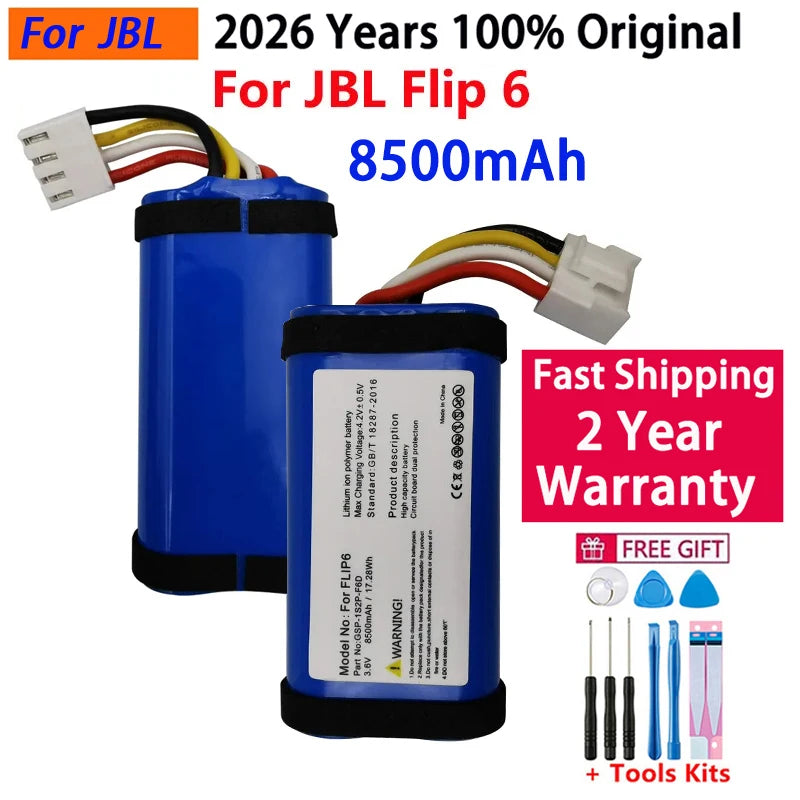 2026 Years 100% Original Speaker Battery For JBL Flip 1 2 3 4 5 6 For JBL Flip4 Flip5 Flip6 GSP872693 01 Battery Fast Shipping