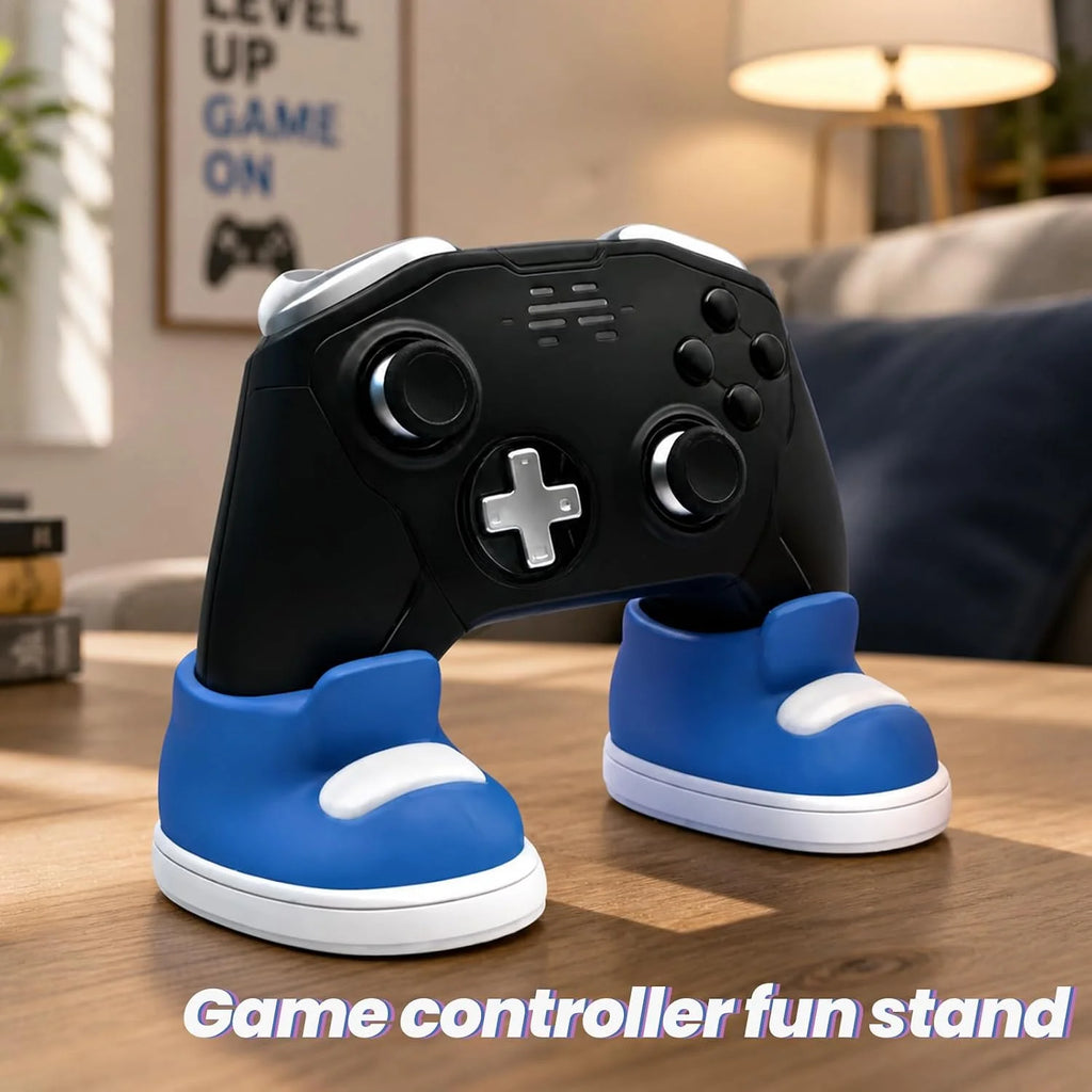 Game Controller Fun Stand - Colorful Shoe-Shaped Holder, Compatible with PS4, PS5, Xbox Controllers, Desktop Decoration
