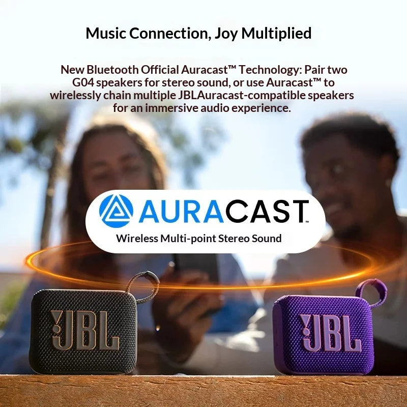 JBL GO4 IP67 Waterproof Bluetooth Speaker Ultra-Compact Portable Travel Audio Player