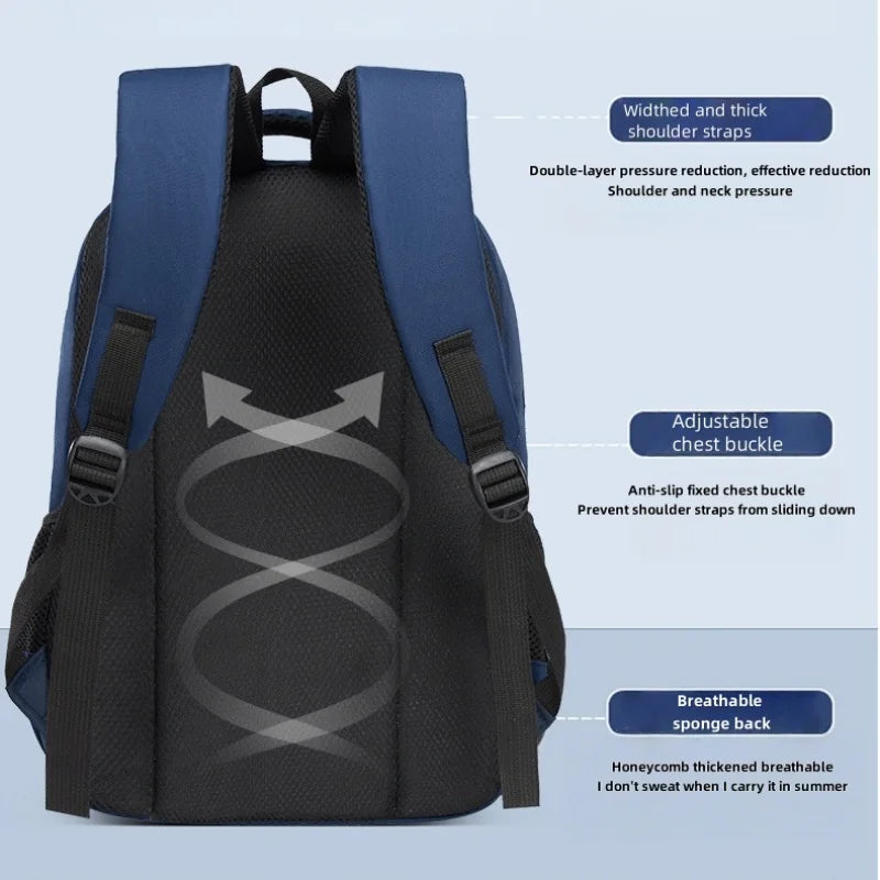 Children's Waterproof Schoolbag. Large Capacity, Good Feel, and Waterproof Function. Suitable for Teenage Boys/Girls. Breathable