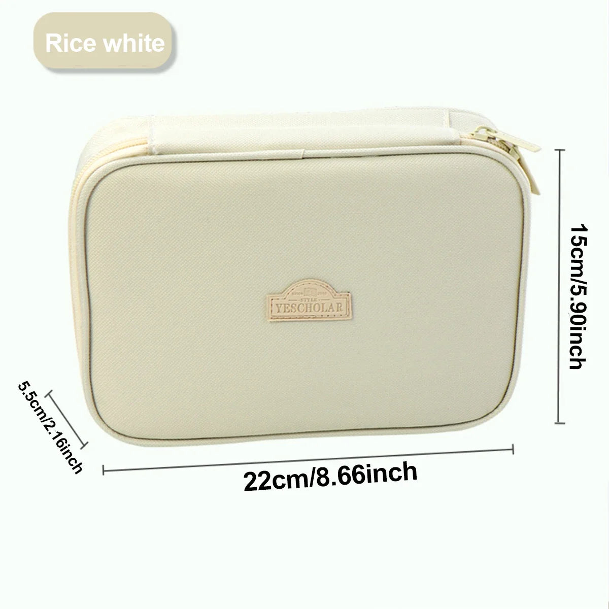 Simple style pencil case, large capacity pencil bag, small piece storage bag, student stationery organizer back-to-school season