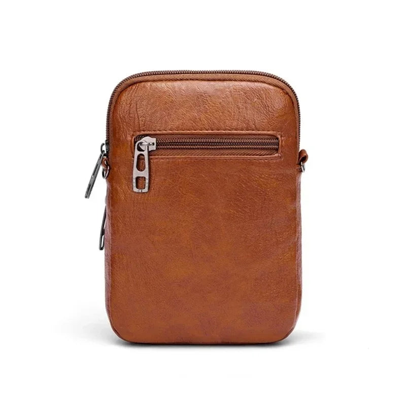 Rossbody New Texture Shoulder Bag Soft Leather Western Style Mature Fashion Retro Small Bag Suitable Ladies All-match Bag