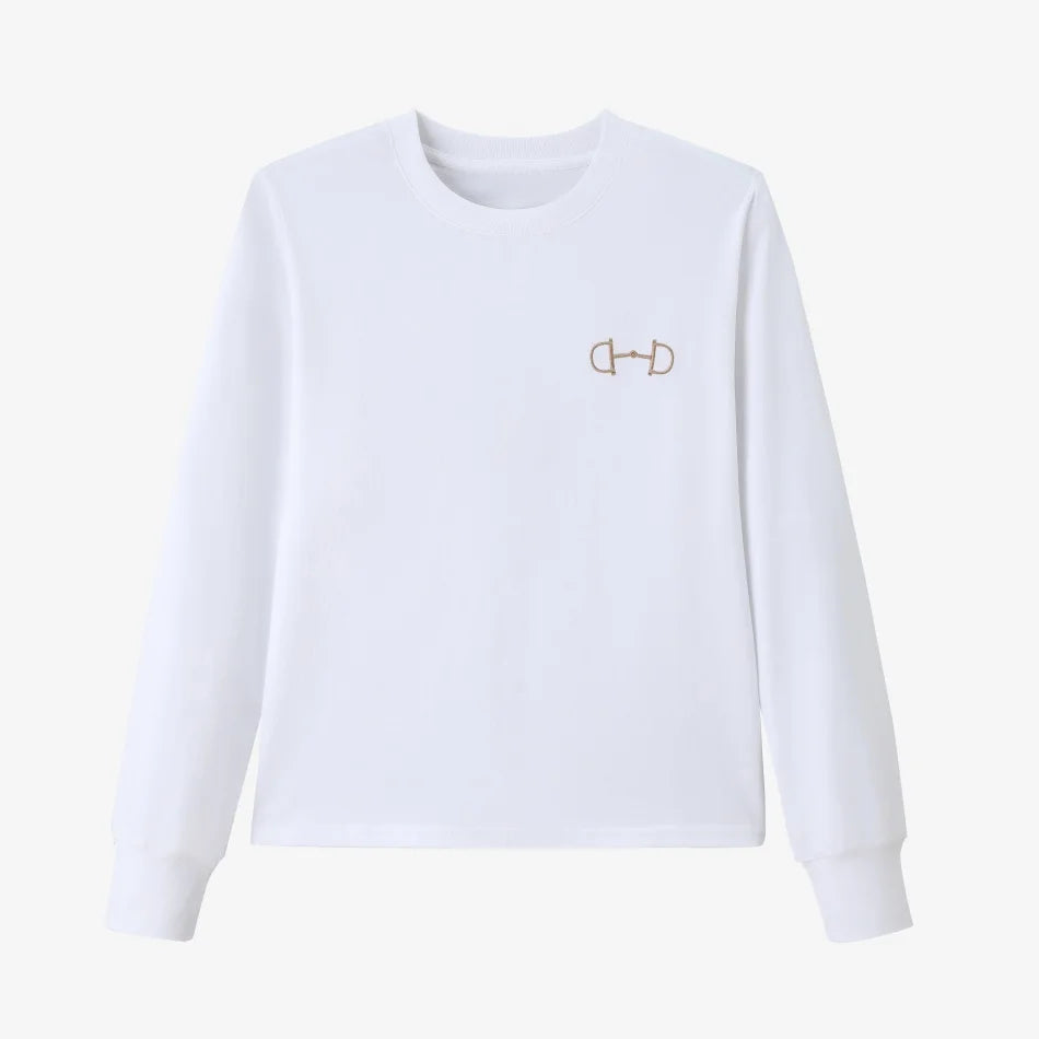 AS SS26 Trendy embroidered T-shirt effortless style long sleeve comfortable design women's wear