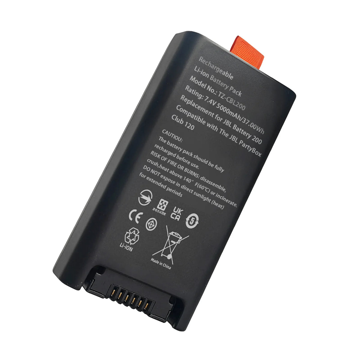 Battery For JBL BATTERY 200 For JBL PartyBox Club 120 On The Go 2 FG2CELL21700P