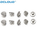 DCLOUD 10/50Pcs Dental Orthodontic Lingual Buttons for Bondable Metal Round Mesh Base Button Monoblock Dentist Ortho Materials
