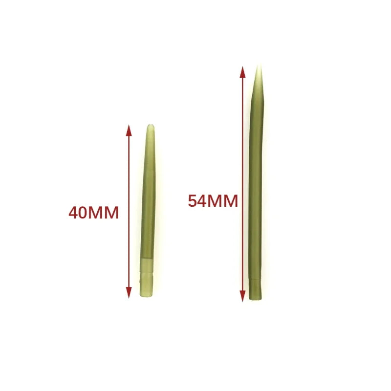 HIRISI 20pcs Carp Fishing Anti Tangle Sleeves, Anti Tangle Rig Tubing,Carp Fishing Soft Rubber Spike Tube fishing accessories
