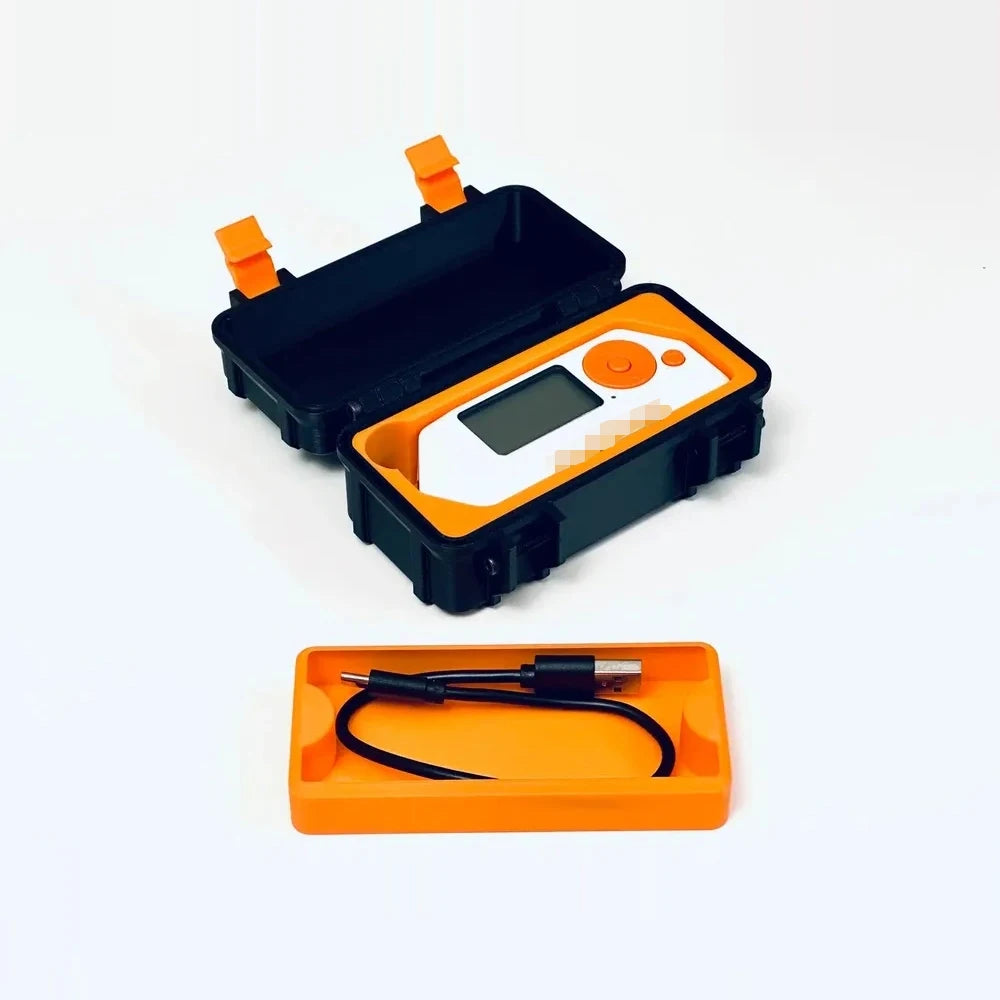 Flipper Zero Protective Case - 3D Printed PETG Storage Box with Cable Compartment, Shockproof/Dustproof Cover for Bare Device