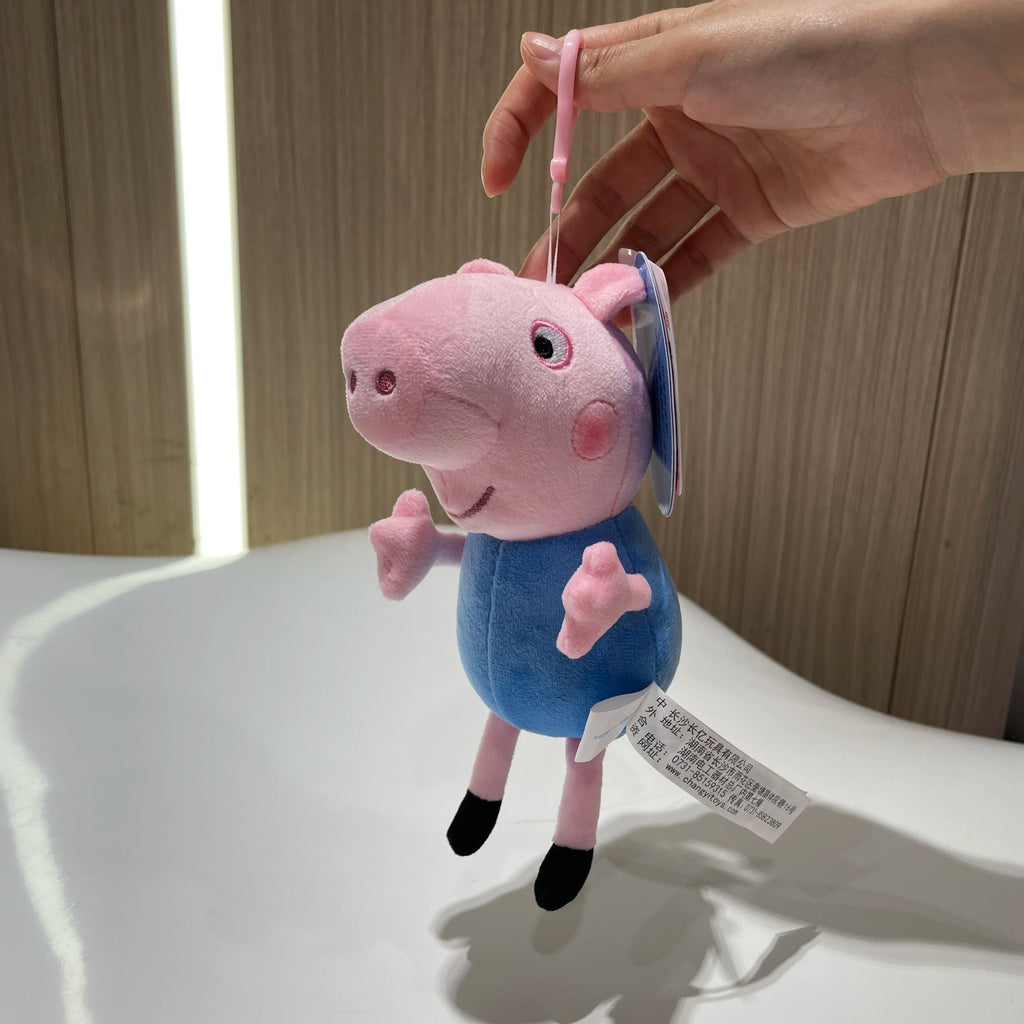 100% Genuine Peppa Pig 12-19cm Peppa George Evie Plush Toy Evy Cartoon Stuffed Animals Doll Children Birthday Christmas Gift