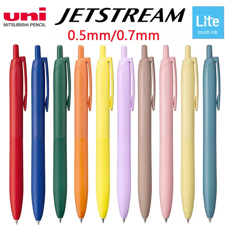 New Uni Jetstream Ballpoint Pens,Multi-Colors Lite Touch Ink Smooth Writing,Light as a Feather,Eco-Friendly 0.5/0.7mm Sign stylo