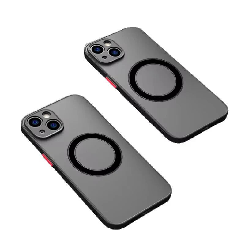 Luxury Armor Matte For Magsafe Magnetic Wireless Charging Case For iPhone 18 17 16 15 14 13 12 11Pro Max Mini Plus