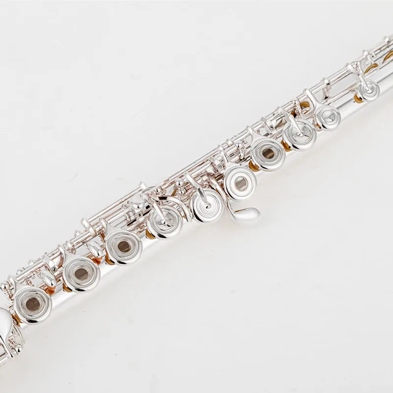 MURAMATSU 17-hole Flute-b Foot e-gorgeous Performance Musical Instrument Copper-l Silver Plated Flute