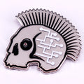Cyberpunks Skull Enamel Pin 'High Tech Low Life' Badge Game Fans Jewelry Decor