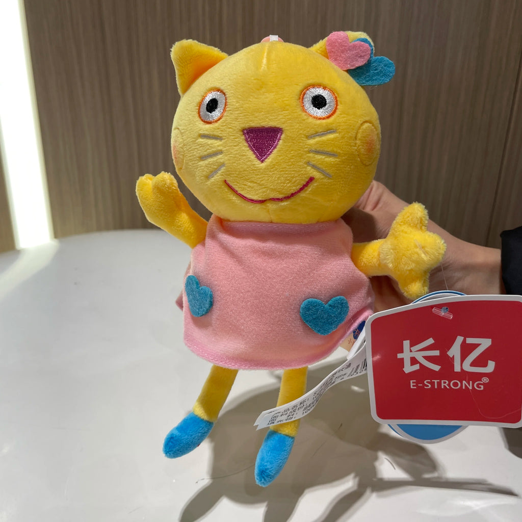 100% Genuine Peppa Pig 12-19cm Peppa George Evie Plush Toy Evy Cartoon Stuffed Animals Doll Children Birthday Christmas Gift