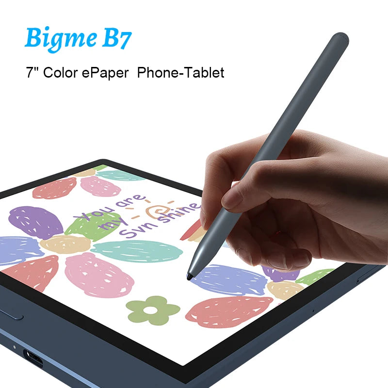 Bigme 7'' Electronic Book B7, Color E-Ink E-Book Reader, 300PPI, 8+128GB, Android14 Open System, E-Reader Tablet with 4G Calling
