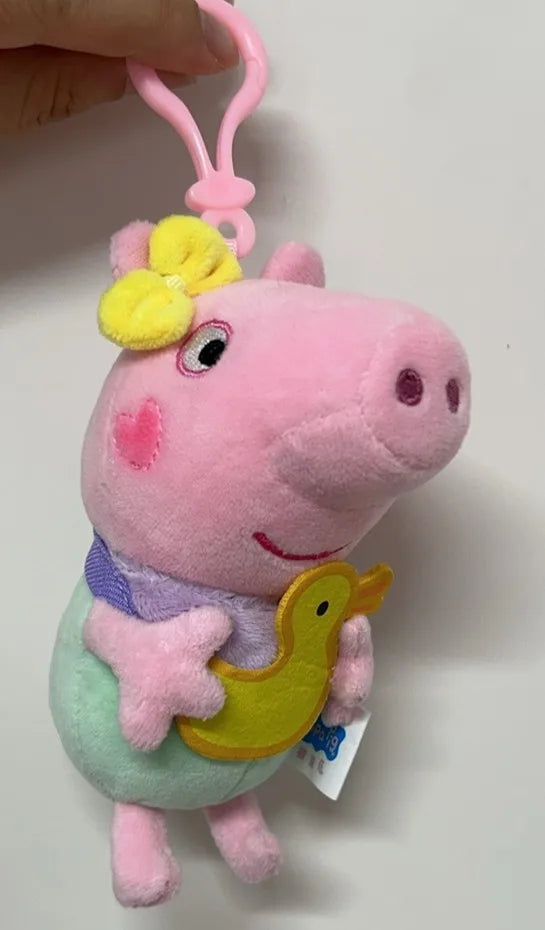 100% Genuine Peppa Pig 12-19cm Peppa George Evie Plush Toy Evy Cartoon Stuffed Animals Doll Children Birthday Christmas Gift